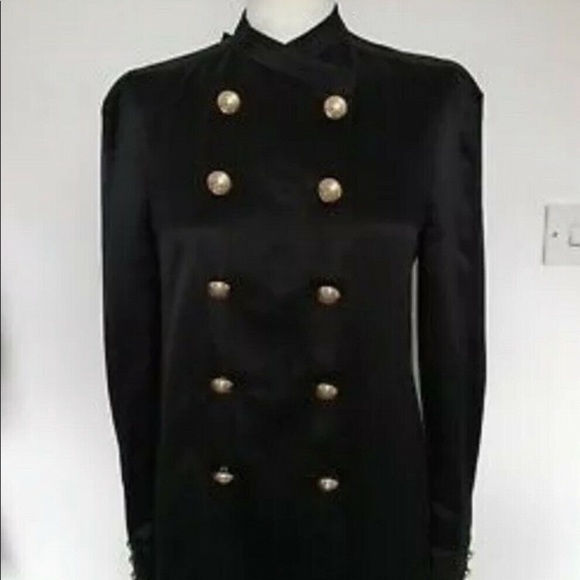 Balmain for H&M Black Silk Blouse - Picture 2 of 6